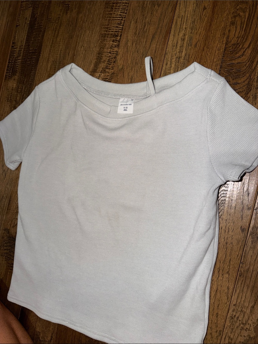 abercrombie kids White Short Sleeve Knit Top